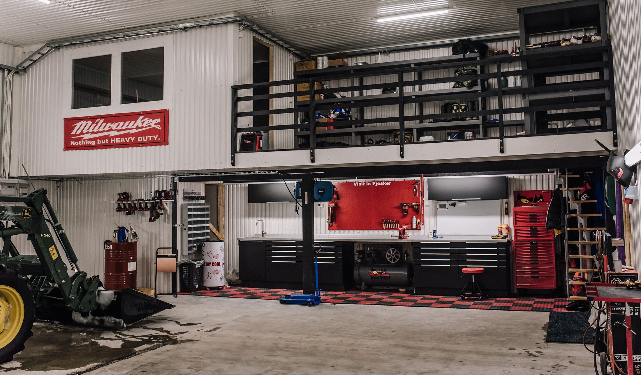 Maskinhall med järnvitriol