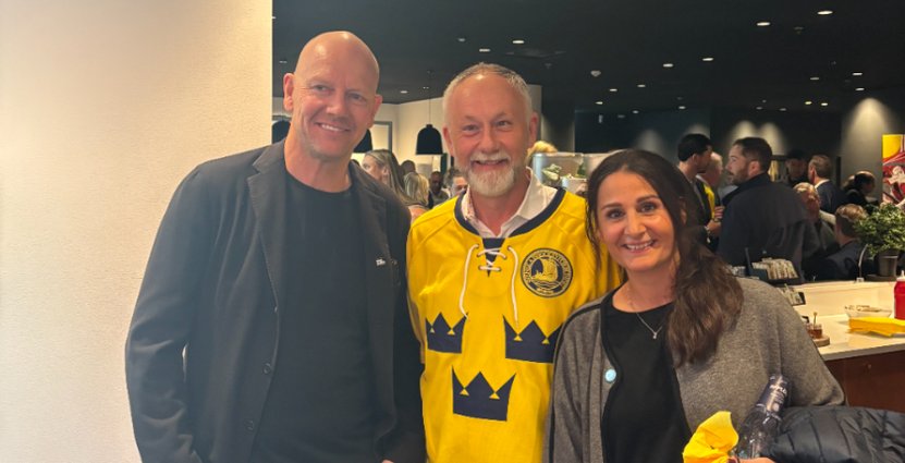 Mats Sundin, Jonas Siljhammar och Annika Malhotra  