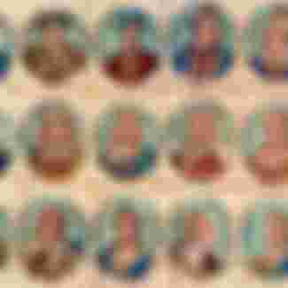 A jigsaw puzzle from the early nineteenth century, bearing representations of the Kings and Queens of England from William I to George IV.