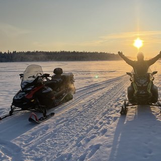 Snowmobile tour in Kiruna with Paradise Lapland