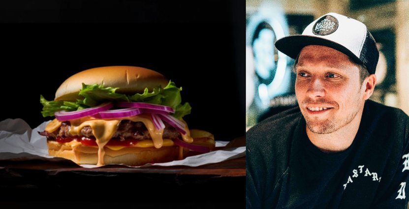 Foto: Burgaren är skapad i AI-verktyget Midjourney  Simon Wanler, vd för Bastard Burgers