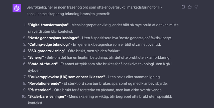 I frykt for å forenkle, ender mange opp med å si akkurat det samme som konkurrenten. Uten å faktisk svare rent konkret på kundeverdien.