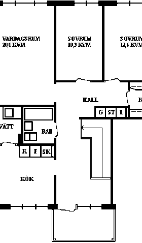 PlanlösningYstarvägen 51 B