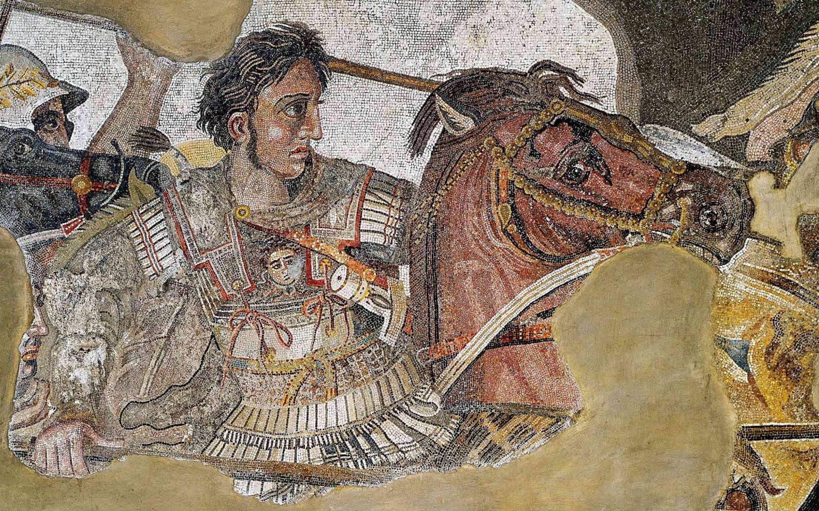 Alexander Mosaic (detail), House of the Faun, Pompeii.