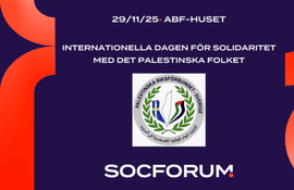 SocForum: Internationella dagen för solidaritet med det Palestinska folket