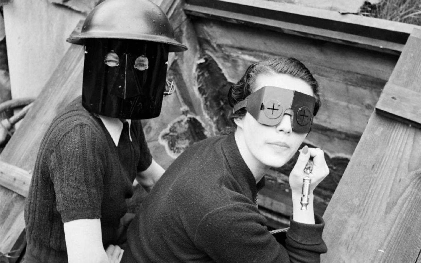 'Women with Firemasks', London, Lee Miller (1941). Credit: Lee Miller Archives