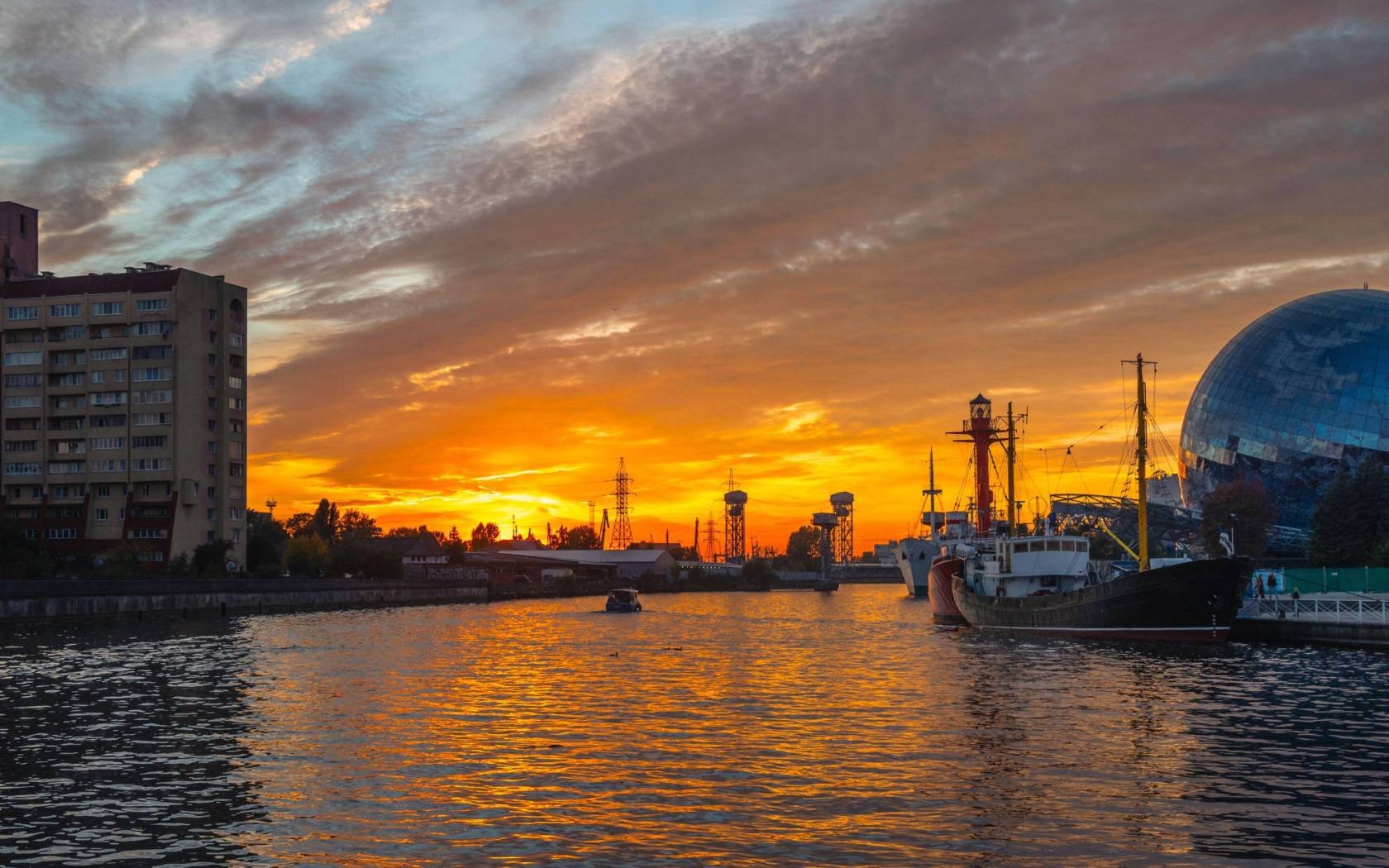 The port of Kaliningrad.