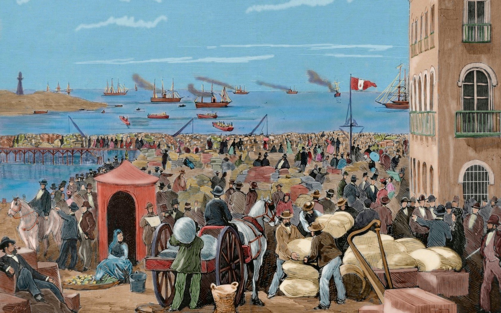 The War of the Pacific or Saltpetre War. Credit: Album