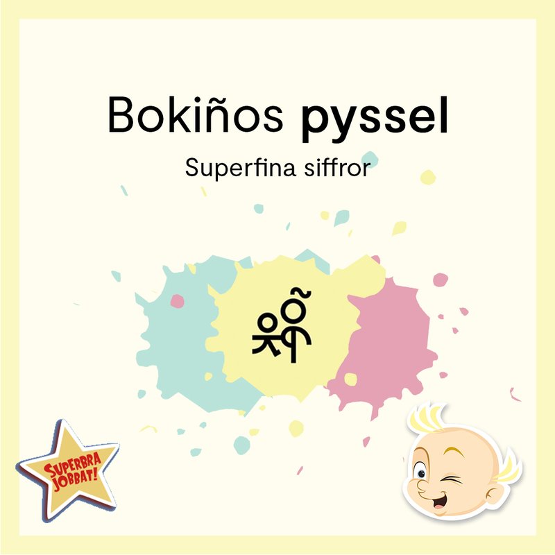 Bokiños pyssel: Superfina siffror