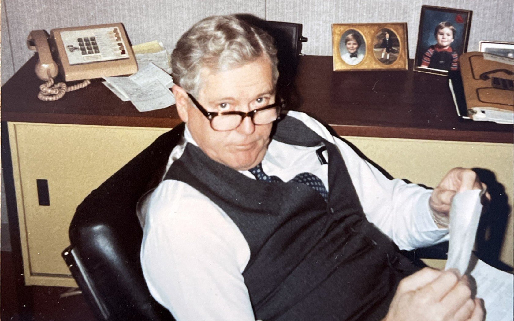 Angus MacLean as Chief, Washington Metro Transit Police, early 1980s.