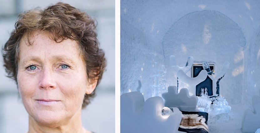 Malin Franck, vd för Icehotel säger att livestreamade upplevelser ökat intresset för hotellet. Foto: Rebecca Lundh, pressbild.