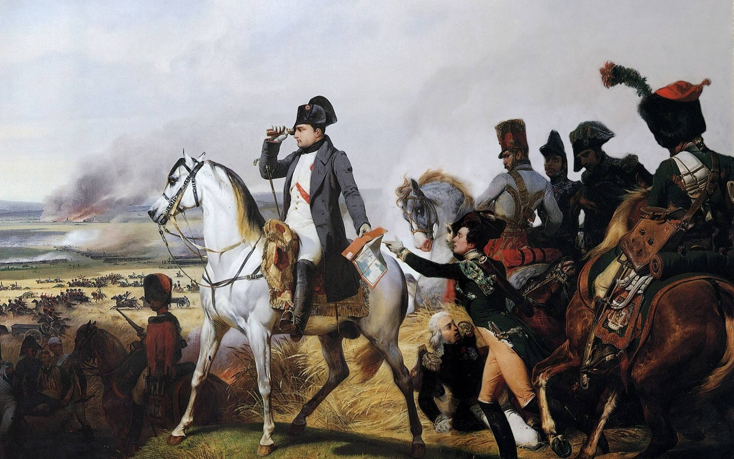 Napoleon at the Battle of Wagram, painted by Horace Vernet
