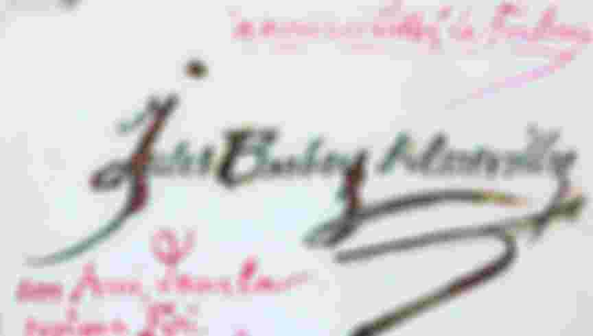 The signature of Jules Barbey d'Aurevilly. Credit: Getty Images.