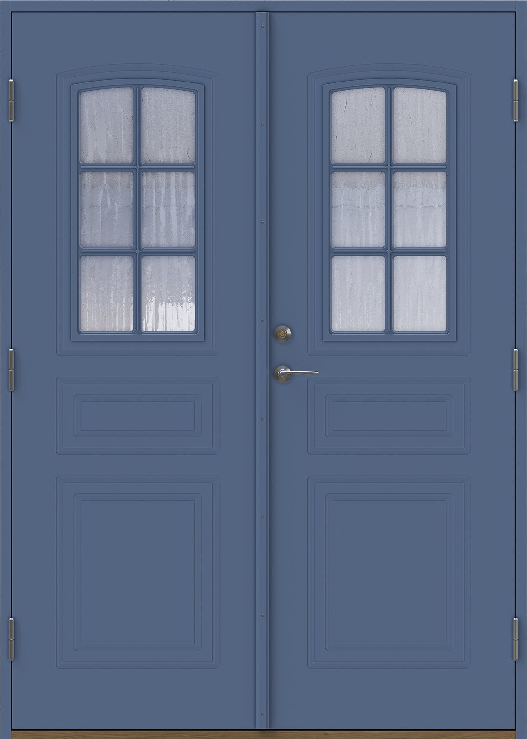 Förnuftig pardörr Blå