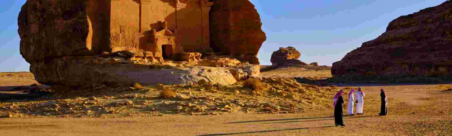 The Qasr Al-Farid tomb in Saudi Arabia.