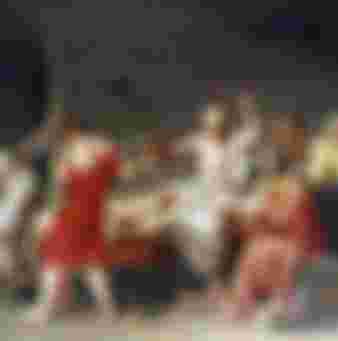 French painter David's The Death of Socrates.