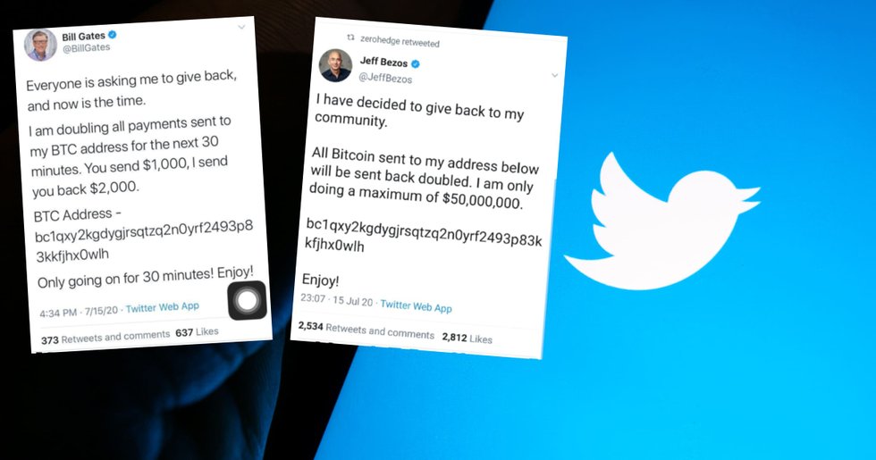 Stora twitterkonton hackade – uppmanade följare att skicka bitcoin.