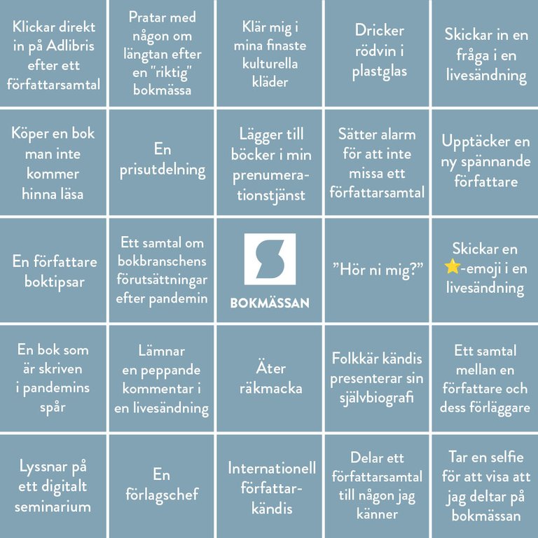 Ingen Göteborgsresa i år? Skapa din egen bokmässa hemma!