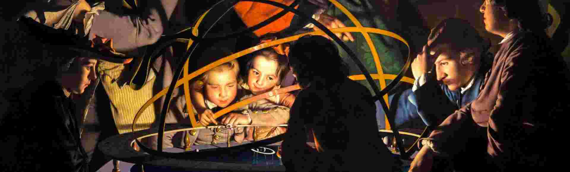 A Philosopher Lecturing on the Orrery, 1766. Painting by Joseph Wright of Derby. Credit: GL Archive