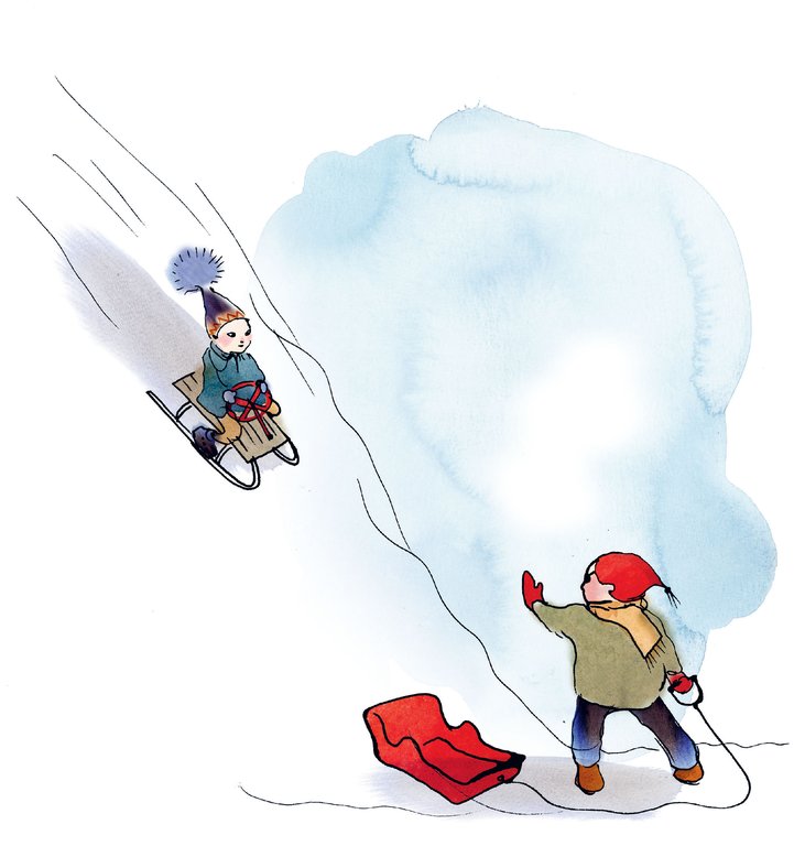 Illustration av Stina Wirsén, ur Gösta och Mona