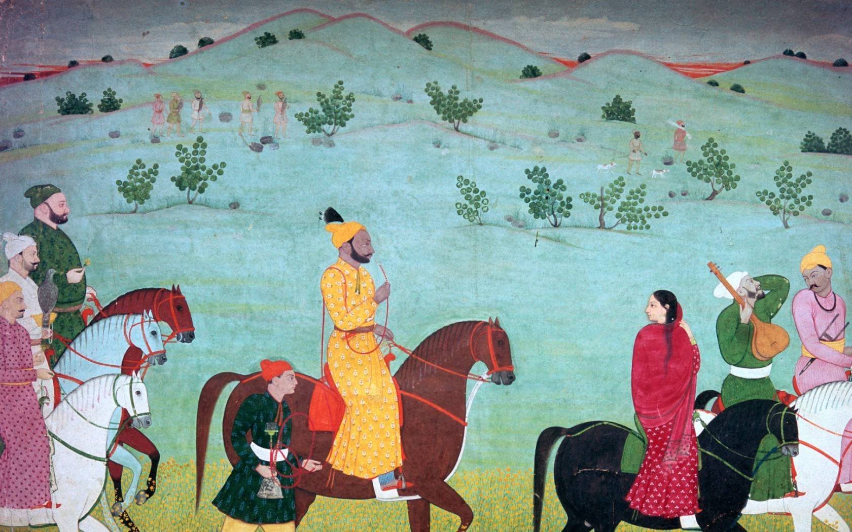 Painting of Mian Mukund Dev of Jasrota, 18th century.