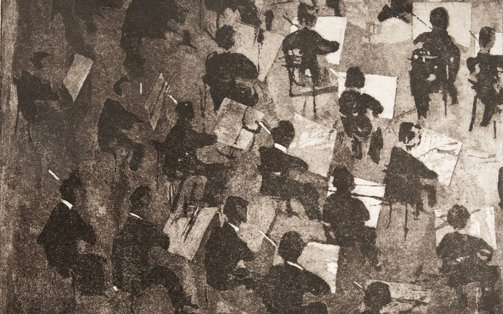 An illustration of an orchestra.
