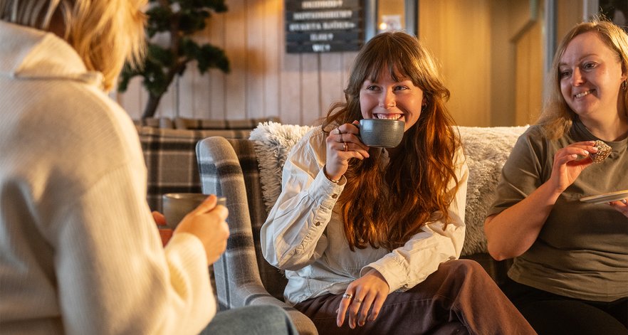 v&auml;nner fikar i Lobbybaren