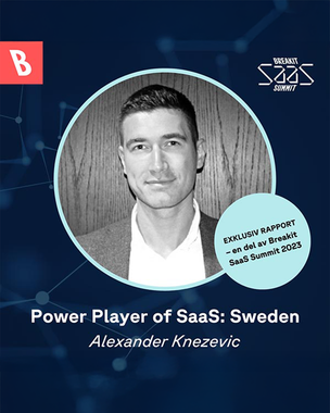 Alexander Knezevic, VD för Curoflow, utsedd till SaaS Power Player 2023 av Breakit.
