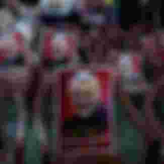 Posters of slain Iranian Revolutionary Guard General Qassem Soleimani.