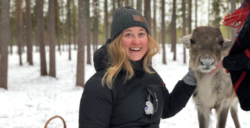 Elin Håkansson på Kiruna Lappland. 