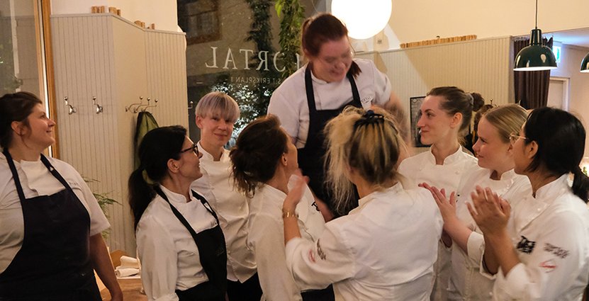 Kvinnliga kockar från olika delar av landet möttes på Portal  Foto: Kajsa Lorentzon