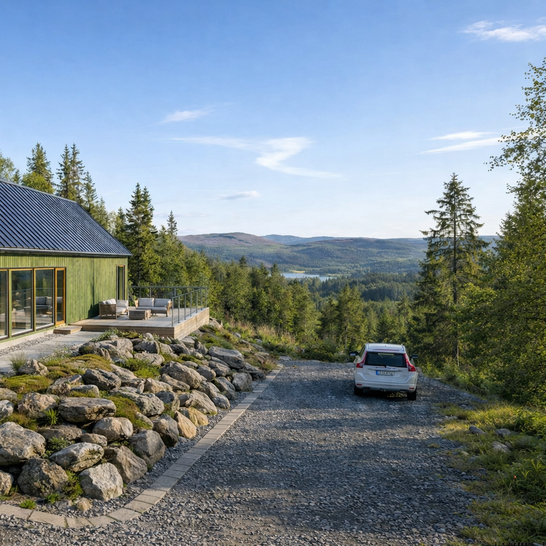 Gröna ladhuset på dryga 90 kvm