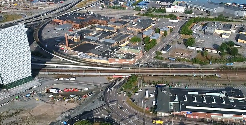 Gamlestaden är ett av Göteborgs hetaste områden. Här ska ett<br />
 nytt hotell stå klart om två år. Foto: Göteborgs Stad