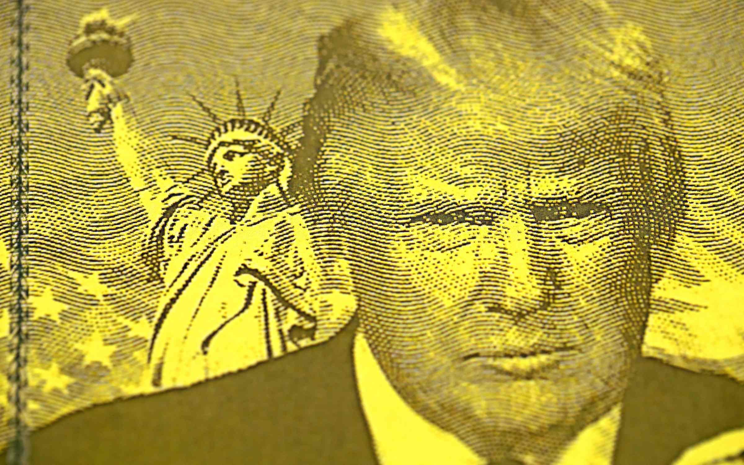 Trump gold card souvenir.
