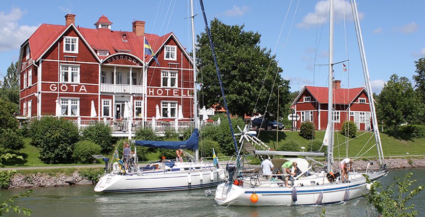 Göta Hotell i Borensberg byggdes 1908. 