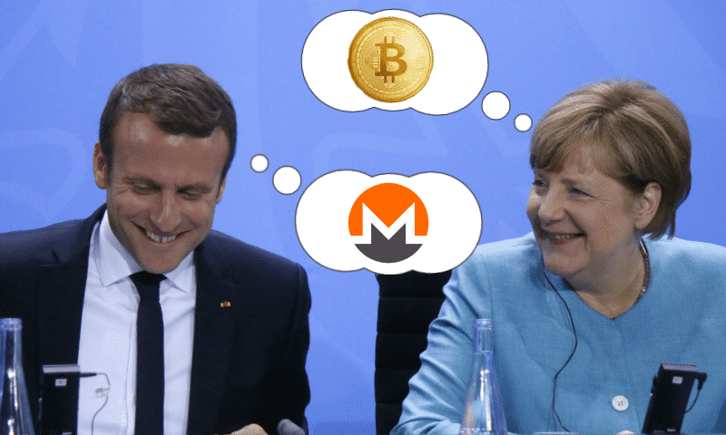 Emmanuel Macron, Angela Merkel och resten av G20-mötet diskuterade kryptovalutor.