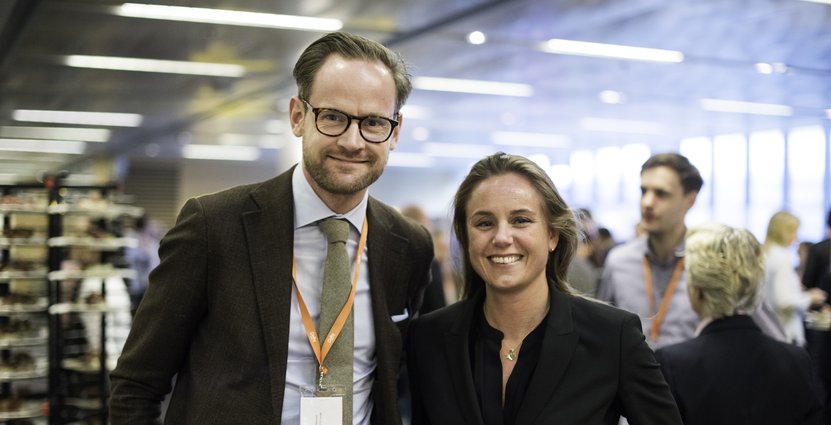 Oskar Peterson från Grand i Lund och Charlotta Olsson, Park Inn by Radisson Solna. Foto: Erik Ardelius