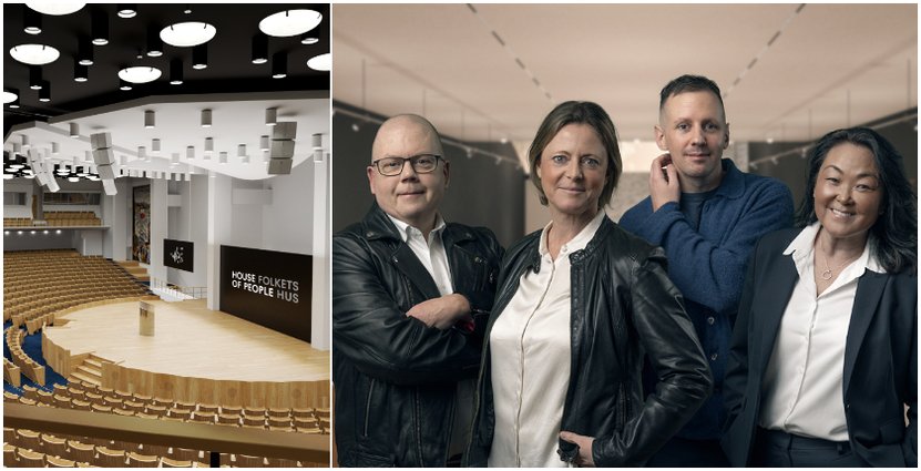  Krister Manell, Isabelle Lechtman, Marcus Ekemar och Miia Lee på nystartade House of People. 