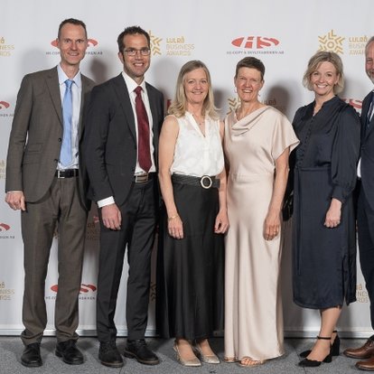 Agio på plats under årets näringslivsgala Luleå Business Awards