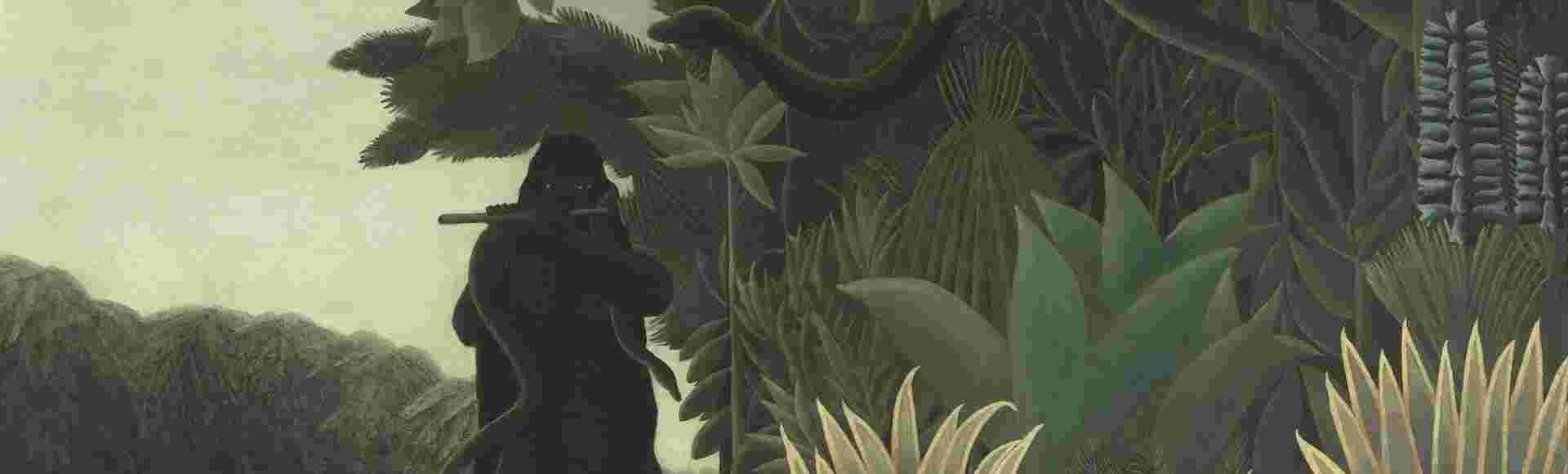 Henri Rousseau's The Snake Charmer (1907).