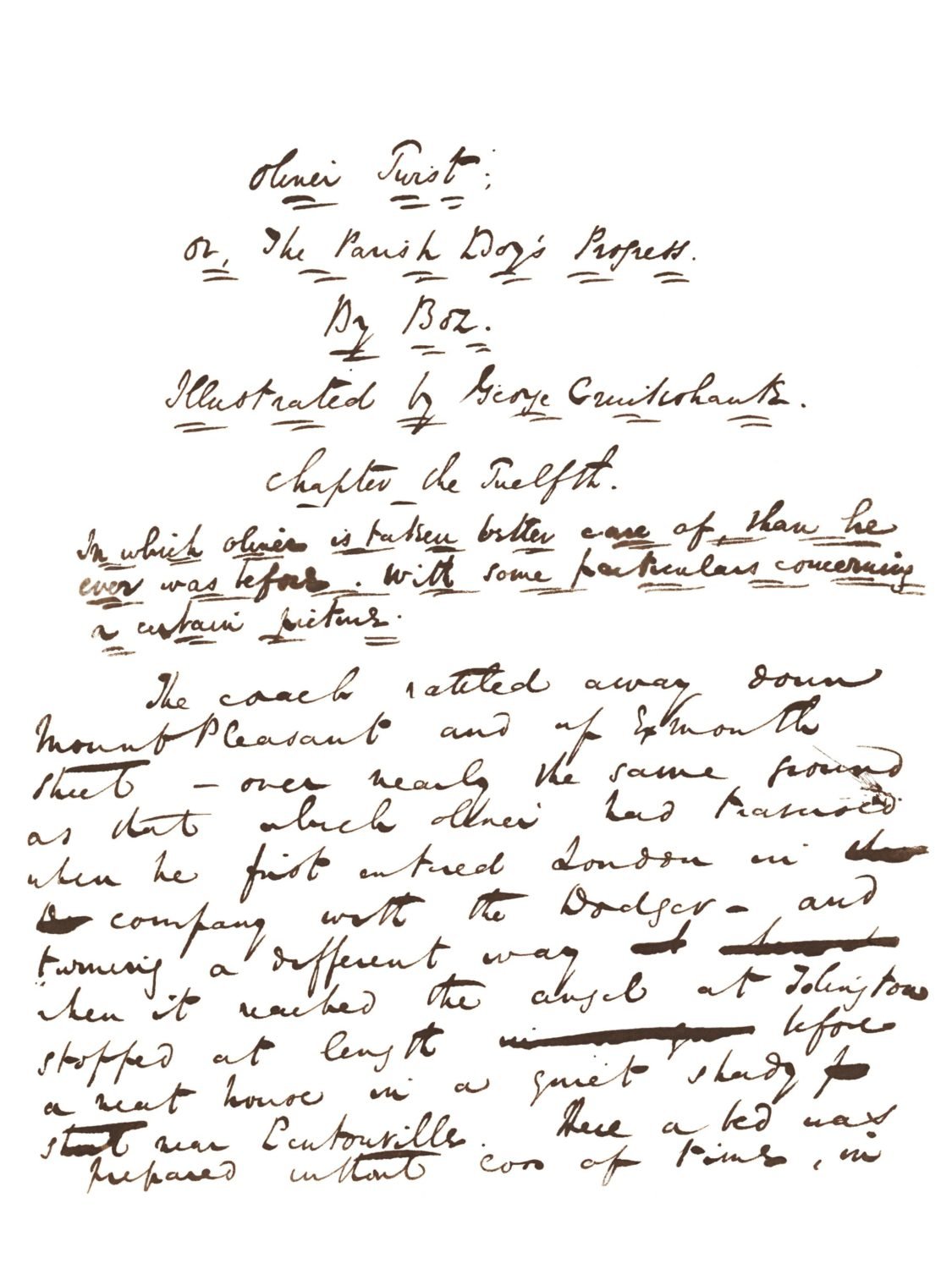 Oliver Twist, Volume 1.