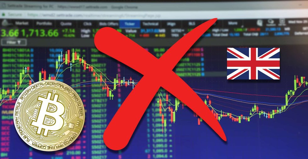 Storbritannien förbjuder all försäljning av kryptoderivat
