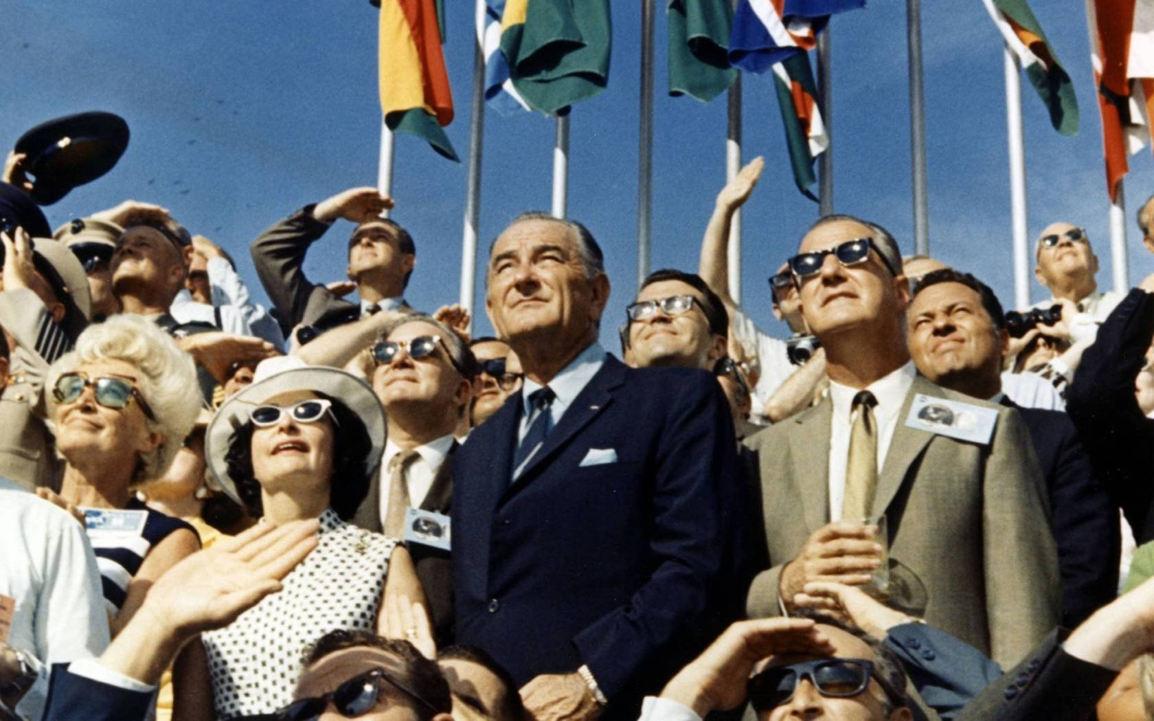 Vice President Spiro Agnew and Former President Lyndon Johnson