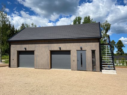 Dubbelgarage med loft i Tranås - Lundqvist Trävaru