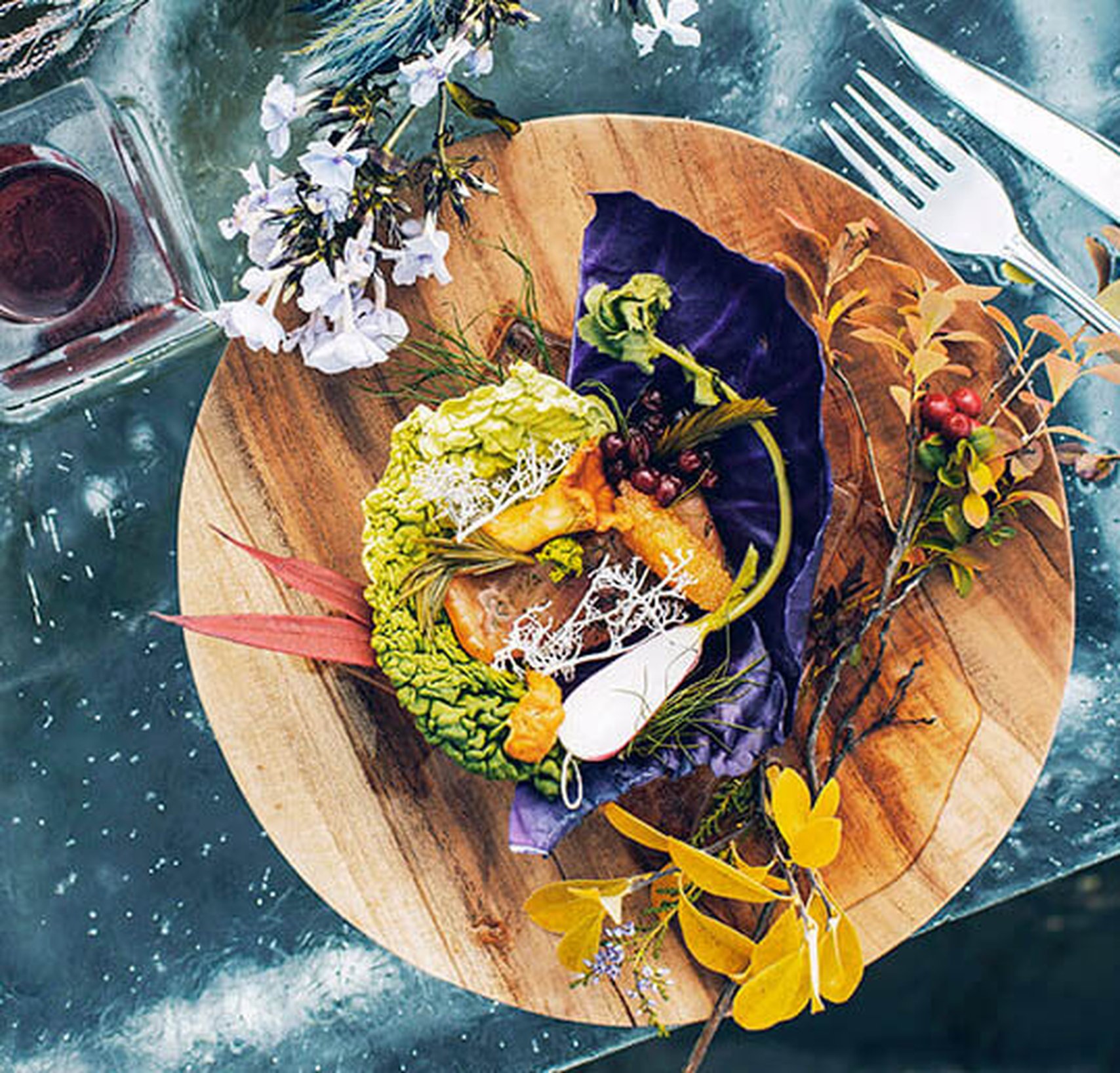 Det dukade bordet på icehotel designat av Anna Öhlund