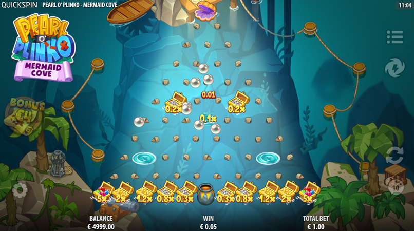 Pearl O' Plinko interfaccia slot