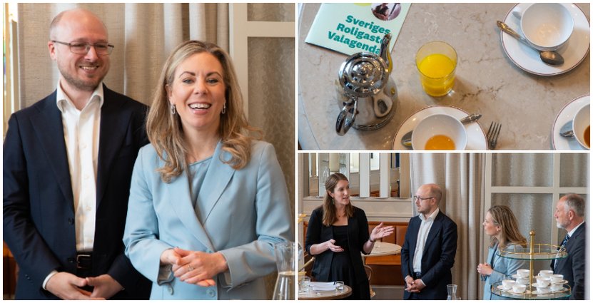 Erik Ottosson och Jessica Rosencrantz. Till höger syns även Sofia Råsmar  och Jonas Siljhammar FOTO: Camilla Andersson, Visita 