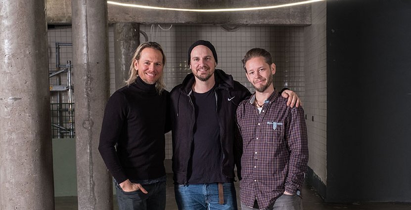 Nya Göteborgskrogen Zamenhofs tre grundare Jens Odén, Andreas Harrysson<br />
 och Daniel Brobäck. Foto: Zamenhof