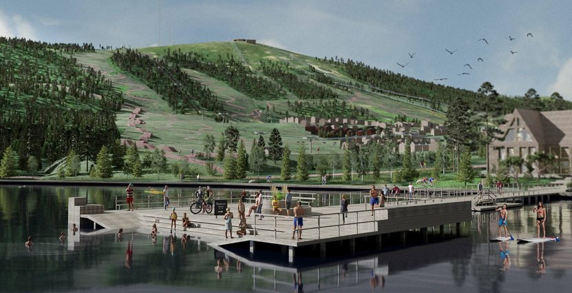 En visionsbild av Dundret som sommarattraktion. Illustration: Dundret