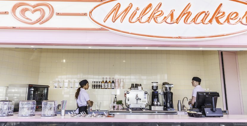 Jetline Milkshakes är en ny 50-talsinspirerad glassbar.  